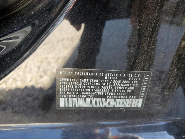 2023 Volkswagen Jetta S მანქანა იყიდება აუქციონზე, vin: 3VW5M7BU6PM017621, აუქციონის ნომერი: 43588834