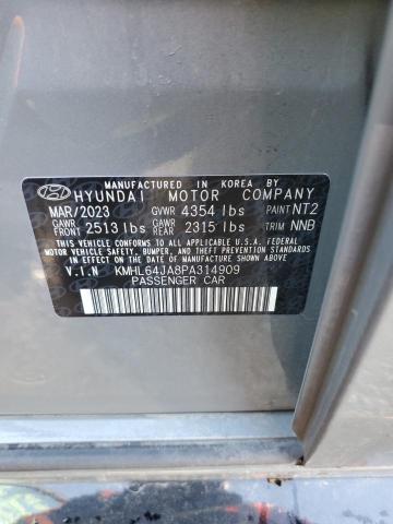 2023 Hyundai Sonata Sel მანქანა იყიდება აუქციონზე, vin: KMHL64JA8PA314909, აუქციონის ნომერი: 43371554