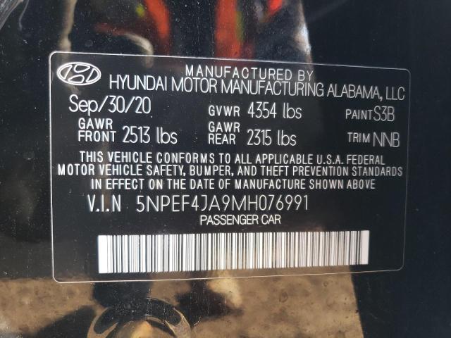 Aukcja sprzedaży 2021 Hyundai Sonata Sel, vin: 5NPEF4JA9MH076991, numer aukcji: 44521634