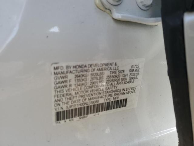 44292264 :رقم المزاد ، 5J8YE1H00NL038088 vin ، 2022 Acura Mdx A-spec مزاد بيع