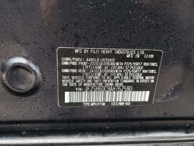 Продаж на аукціоні авто 2010 Subaru Forester 2.5x Limited, vin: JF2SH6DC9AH762580, номер лоту: 43697134