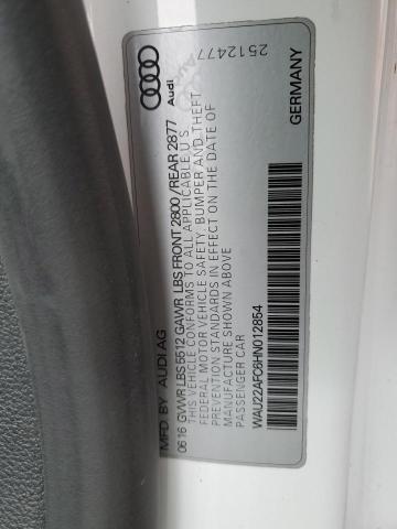 Продаж на аукціоні авто 2017 Audi A7 Prestige, vin: WAU22AFC6HN012854, номер лоту: 44662764
