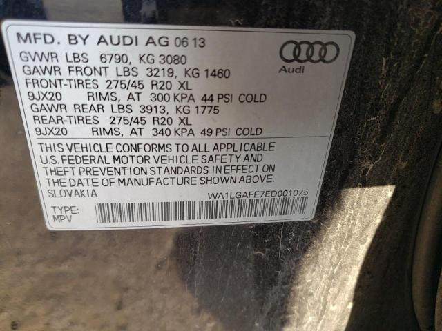 Продажа на аукционе авто 2014 Audi Q7 Premium Plus, vin: WA1LGAFE7ED001075, номер лота: 43574244