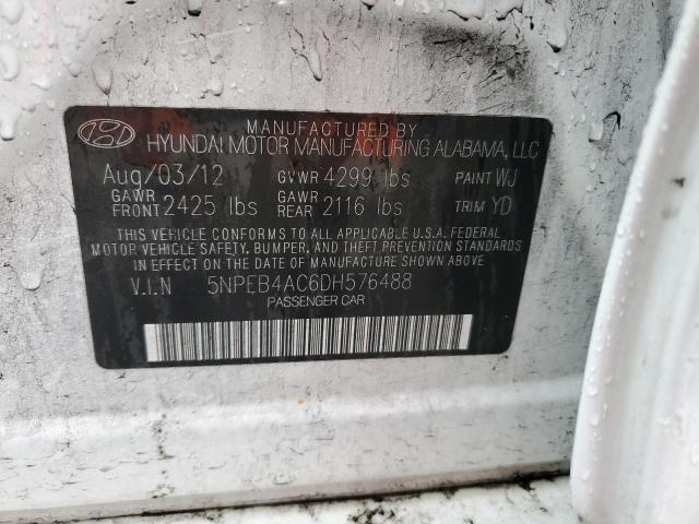 Продаж на аукціоні авто 2013 Hyundai Sonata Gls, vin: 5NPEB4AC6DH576488, номер лоту: 41002794