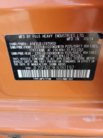 Продаж на аукціоні авто 2014 Subaru Xv Crosstr, vin: JF2GPAGC9E8281192, номер лоту: 43981134
