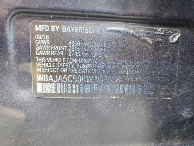 Aukcja sprzedaży 2019 Bmw 530 I, vin: WBAJA5C50KWW05638, numer aukcji: 42348514
