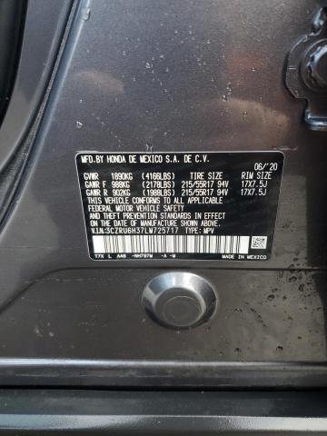 2020 Honda Hr-v Lx მანქანა იყიდება აუქციონზე, vin: 3CZRU6H37LM725717, აუქციონის ნომერი: 44059274