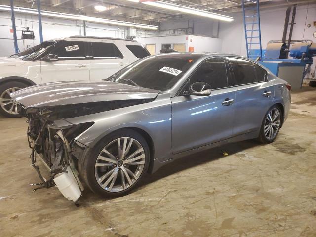 44803224 :رقم المزاد ، JN1EV7AR3JM439641 vin ، 2018 Infiniti Q50 Luxe مزاد بيع