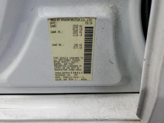 Aukcja sprzedaży 2015 Nissan Altima 2.5, vin: 1N4AL3AP4FN338415, numer aukcji: 43878994