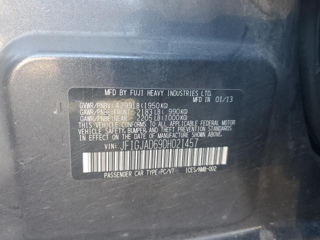 Aukcja sprzedaży 2013 Subaru Impreza Premium, vin: JF1GJAD69DH021457, numer aukcji: 43801364