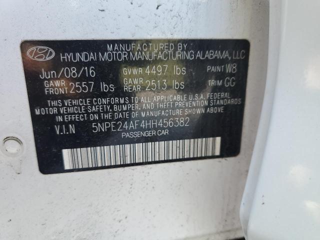 Aukcja sprzedaży 2017 Hyundai Sonata Se, vin: 5NPE24AF4HH456382, numer aukcji: 44009694