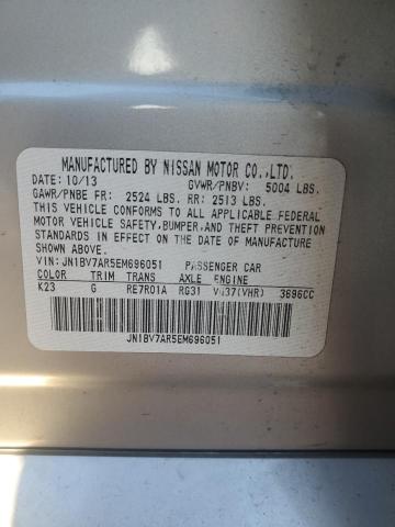Aukcja sprzedaży 2014 Infiniti Q50 Base, vin: JN1BV7AR5EM696051, numer aukcji: 43843464