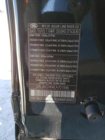 Продаж на аукціоні авто 2014 Land Rover Lr4 Hse Luxury, vin: SALAK2V64EA701948, номер лоту: 43699634