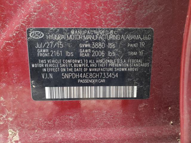 Aukcja sprzedaży 2016 Hyundai Elantra Se, vin: 5NPDH4AE8GH733454, numer aukcji: 44767694
