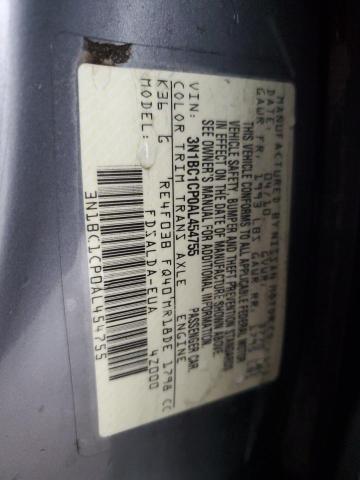 Aukcja sprzedaży 2010 Nissan Versa S, vin: 3N1BC1CP0AL454755, numer aukcji: 44759544
