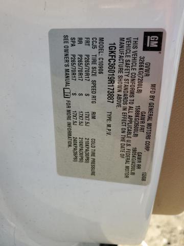 Aukcja sprzedaży 2009 Gmc Yukon Xl C1500 Slt, vin: 1GKFC36019R173887, numer aukcji: 43242504