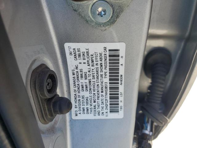 Aukcja sprzedaży 2017 Honda Civic Ex, vin: 2HGFC2F77HH538513, numer aukcji: 44195834