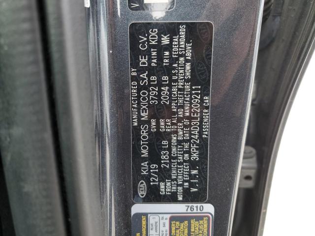 40874244 :رقم المزاد ، 3KPF24AD3LE209211 vin ، 2020 Kia Forte Fe مزاد بيع