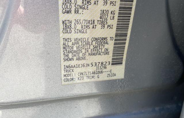 Aukcja sprzedaży 2018 Nissan Titan S, vin: 1N6AA1EJ6JN537823, numer aukcji: 42042984