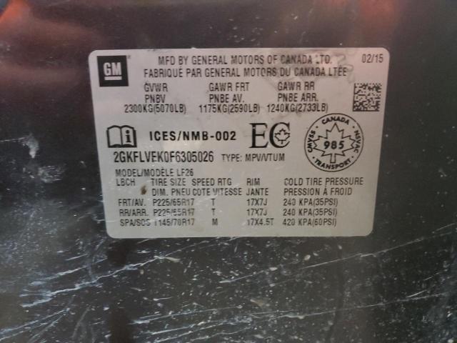 Продажа на аукционе авто 2015 Gmc Terrain Sle, vin: 2GKFLVEK0F6305026, номер лота: 43603294