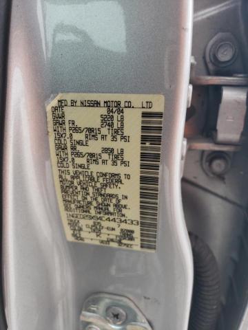 Aukcja sprzedaży 2004 Nissan Frontier Crew Cab Xe V6, vin: 1N6ED29X94C443433, numer aukcji: 43066624