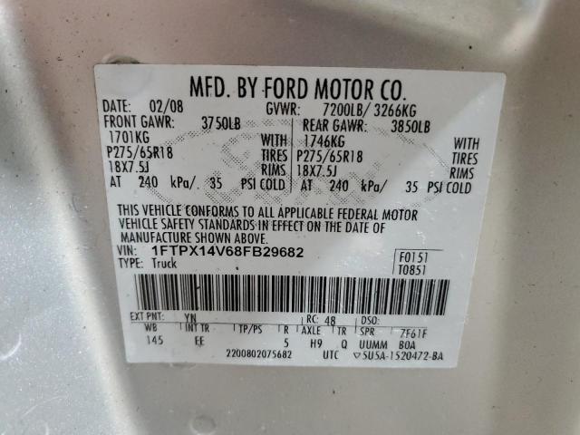Продаж на аукціоні авто 2008 Ford F150, vin: 1FTPX14V68FB29682, номер лоту: 44690704