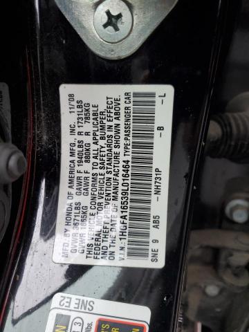 Продажа на аукционе авто 2009 Honda Civic Lx, vin: 1HGFA16539L016464, номер лота: 41857864