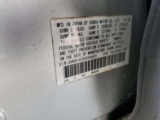 Aukcja sprzedaży 2005 Acura Rl, vin: JH4KB16595C008601, numer aukcji: 43569054
