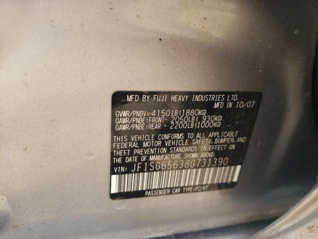 Aukcja sprzedaży 2008 Subaru Forester 2.5x Premium, vin: JF1SG65638G731390, numer aukcji: 44402074
