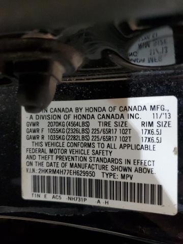 Aukcja sprzedaży 2014 Honda Cr-v Exl, vin: 2HKRM4H77EH629950, numer aukcji: 43754374
