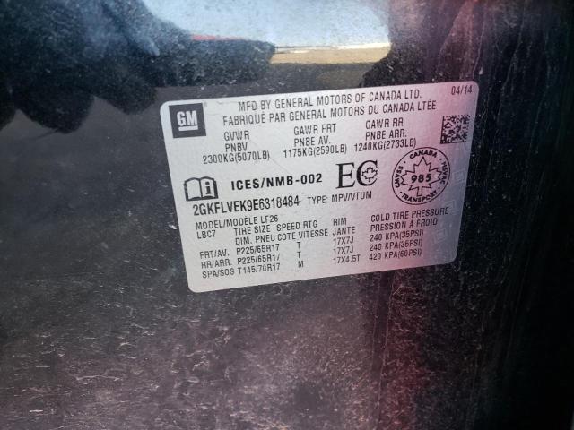 Aukcja sprzedaży 2014 Gmc Terrain Sle, vin: 2GKFLVEK9E6318484, numer aukcji: 43834824