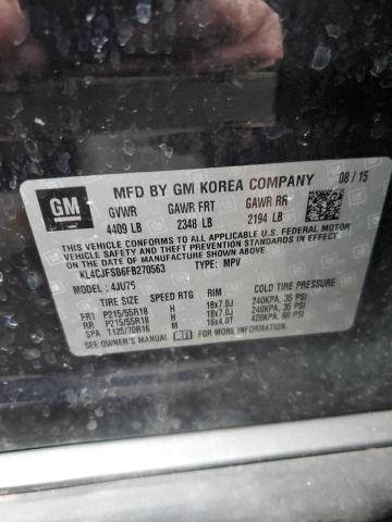 Продаж на аукціоні авто 2015 Buick Encore Convenience, vin: KL4CJFSB6FB270563, номер лоту: 43857544