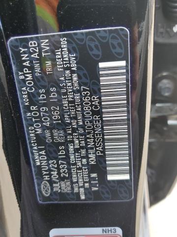 Продаж на аукціоні авто 2023 Hyundai Elantra Limited, vin: KMHLN4AJ0PU080637, номер лоту: 43537774