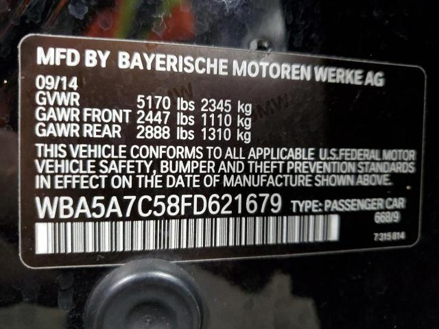2015 Bmw 528 Xi მანქანა იყიდება აუქციონზე, vin: WBA5A7C58FD621679, აუქციონის ნომერი: 41272014