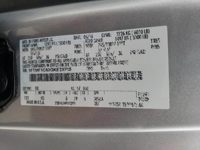 Aukcja sprzedaży 2016 Ford F150, vin: 1FTMF1C83GKE29705, numer aukcji: 44032464