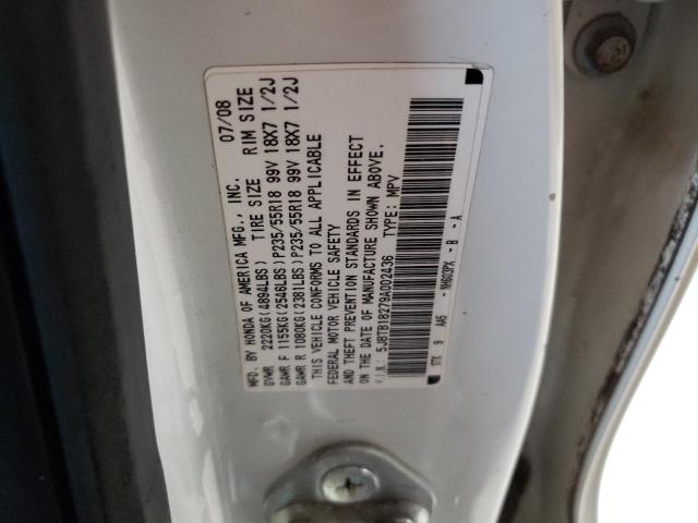 2009 Acura Rdx მანქანა იყიდება აუქციონზე, vin: 5J8TB18279A002436, აუქციონის ნომერი: 43765334
