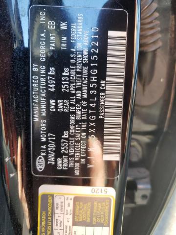 42706824 :رقم المزاد ، 5XXGT4L35HG152210 vin ، 2017 Kia Optima Lx مزاد بيع