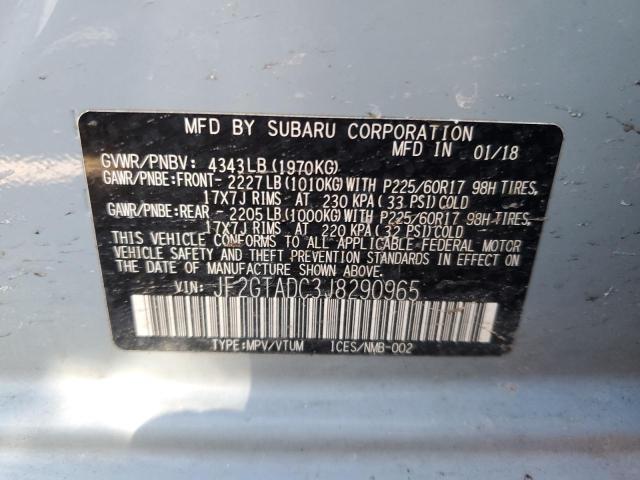 Продажа на аукционе авто 2018 Subaru Crosstrek Premium, vin: JF2GTADC3J8290965, номер лота: 43973224