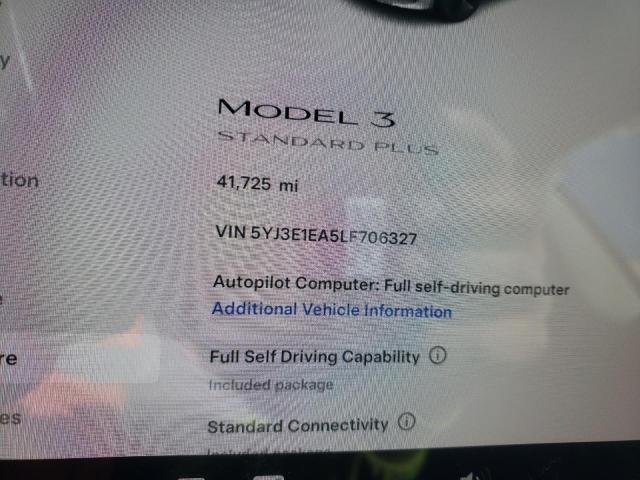 Продажа на аукционе авто 2020 Tesla Model 3, vin: 5YJ3E1EA5LF706327, номер лота: 43658164