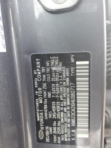 Aukcja sprzedaży 2017 Hyundai Tucson Limited, vin: KM8J3CA26HU380717, numer aukcji: 43161394