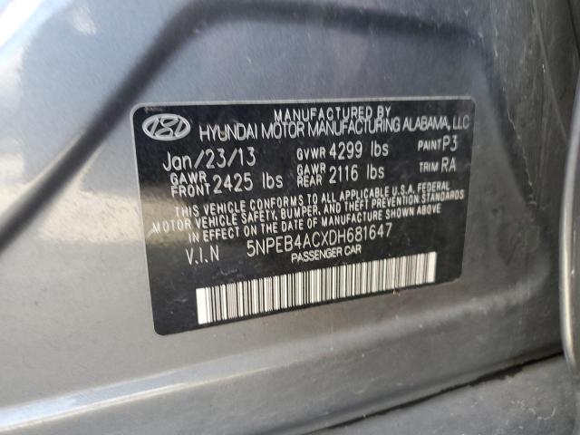 Aukcja sprzedaży 2013 Hyundai Sonata Gls, vin: 5NPEB4ACXDH681647, numer aukcji: 43886744