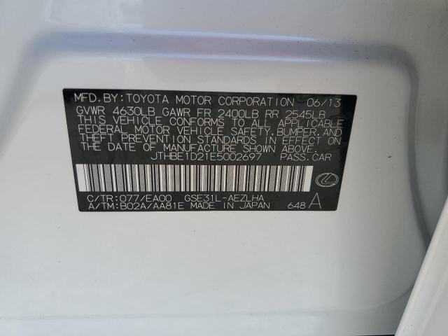 Aukcja sprzedaży 2014 Lexus Is 350, vin: JTHBE1D21E5002697, numer aukcji: 42707894