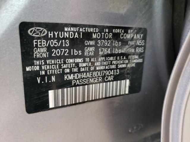 Aukcja sprzedaży 2013 Hyundai Elantra Gls, vin: KMHDH4AE8DU790413, numer aukcji: 42502944