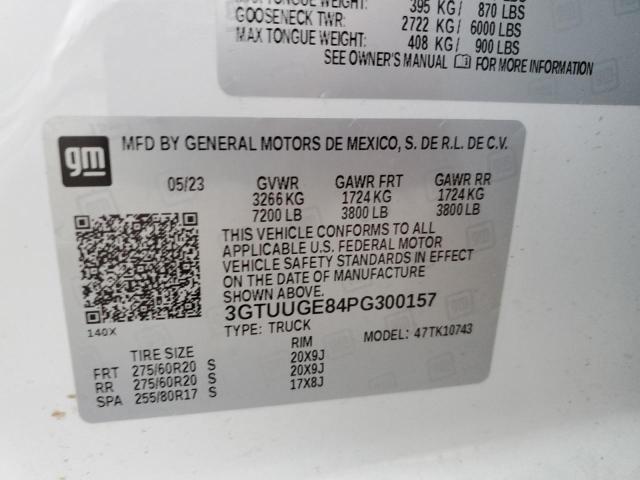 Продаж на аукціоні авто 2023 Gmc Sierra K1500 Denali, vin: 3GTUUGE84PG300157, номер лоту: 41509824