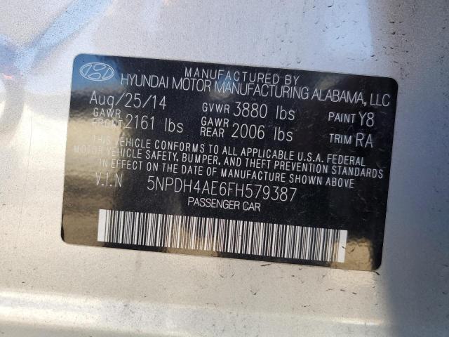 Aukcja sprzedaży 2015 Hyundai Elantra Se, vin: 5NPDH4AE6FH579387, numer aukcji: 43611654