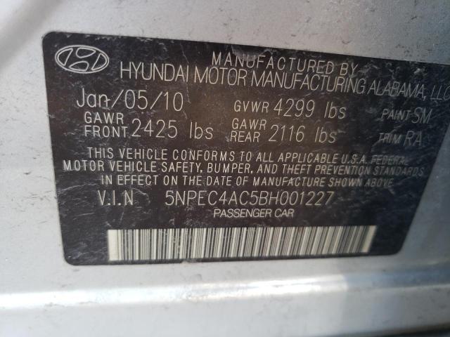 Aukcja sprzedaży 2011 Hyundai Sonata Se, vin: 5NPEC4AC5BH001227, numer aukcji: 43821954