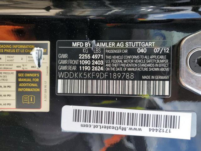 41210374 :رقم المزاد ، WDDKK5KF9DF189788 vin ، 2013 Mercedes-benz E 350 مزاد بيع