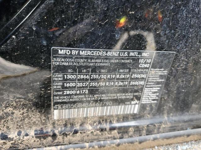 Aukcja sprzedaży 2011 Mercedes-benz Ml 350, vin: 4JGBB5GB4BA661790, numer aukcji: 45095174