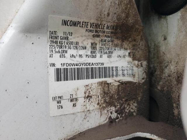 43558564 :رقم المزاد ، 1FD0W4GY0DEA13739 vin ، 2013 Ford F450 Super Duty مزاد بيع
