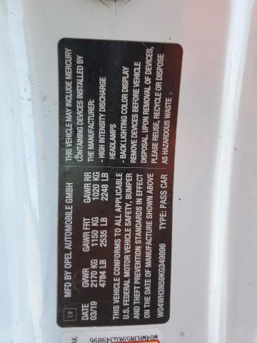 Aukcja sprzedaży 2019 Buick Cascada Premium, vin: W04WH3N59KG349896, numer aukcji: 43308864